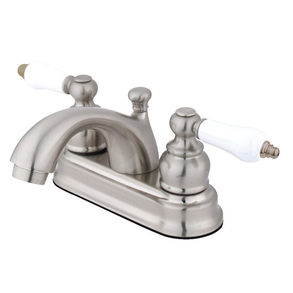 4" Centerset Bathroom Faucet, Brushed Nickel